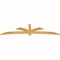 Ekena Millwork Davenport Rough Sawn Timber Gable Bracket, Western Red Cedar, 96"W x 24"H x 2"D x 4"F, 6/12 Pitch GBW096X24X0204DAV00RWR - alternate 4
